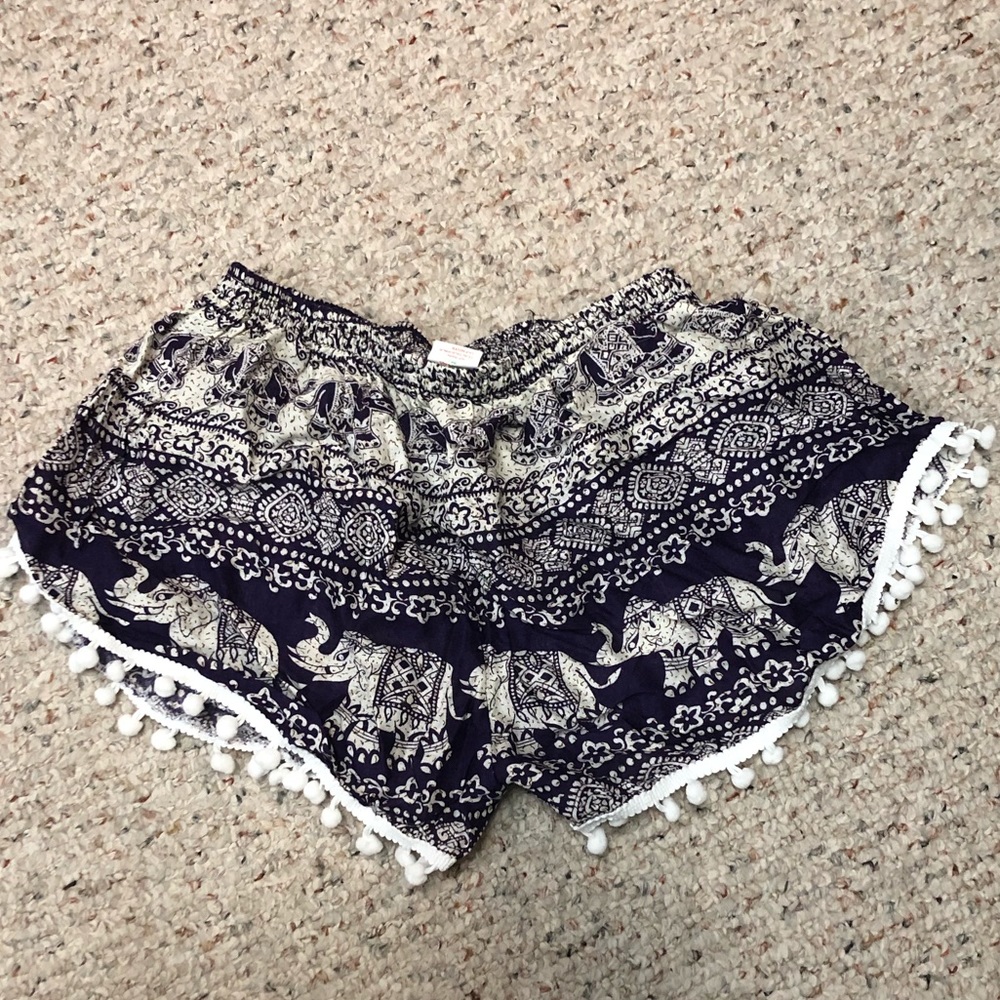 Elephant pattern shorts
